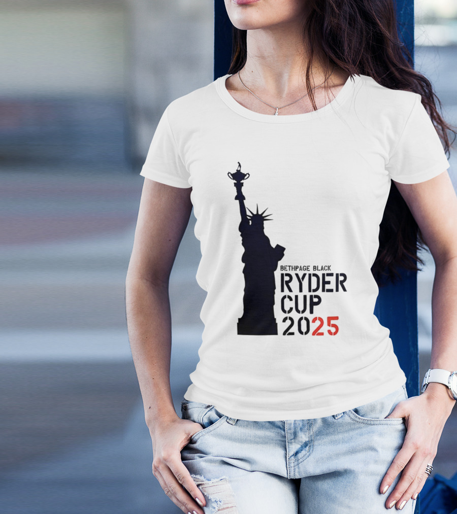 USA Ryder Cup 2025 Liberty Bethpage Black T-Shirt