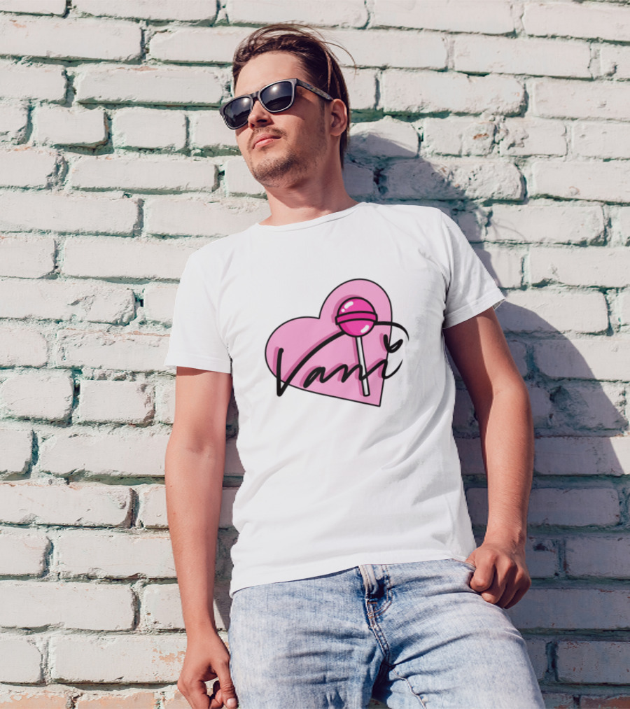 Vanilbean Heart Lollipop Signature T-Shirt