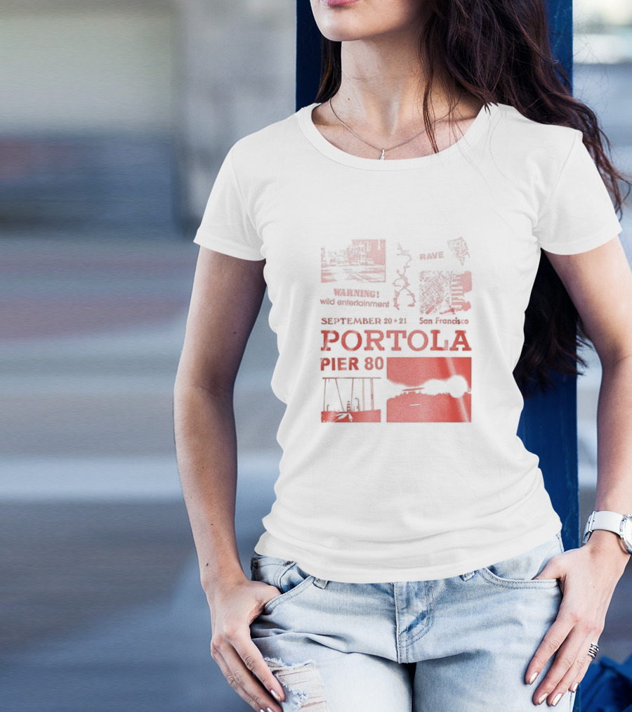 Warning Wild Entertainment Portola September 29-30 2025 San Francisco Pier 80 Lineup T-Shirt