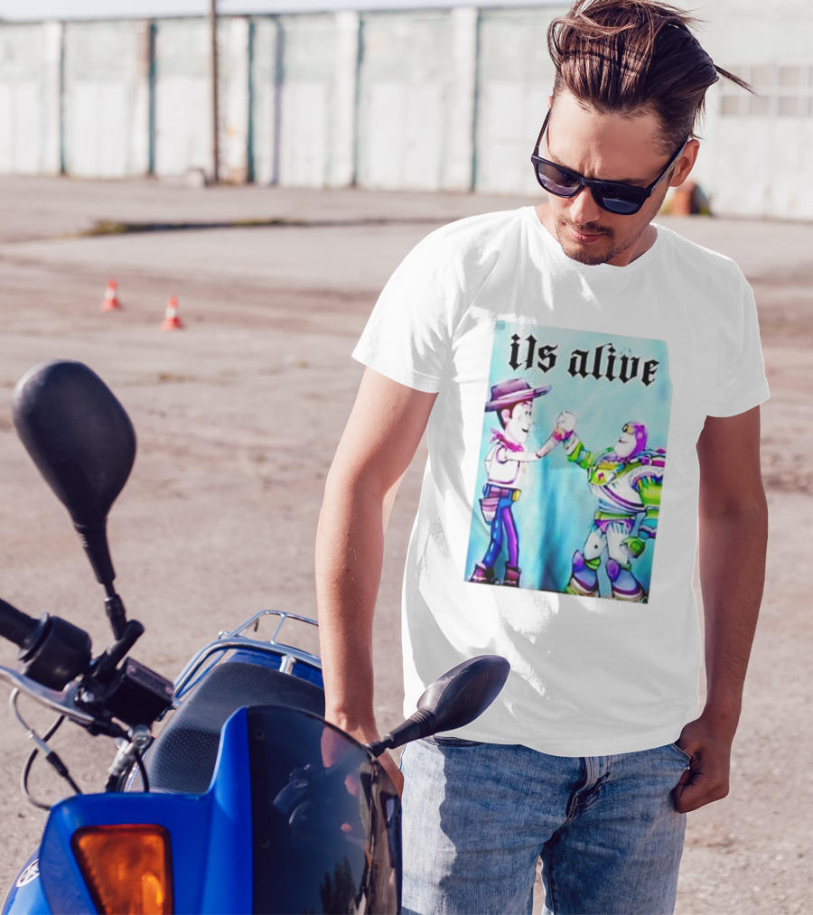 Ils Alive Woody And Buzz Lightyear Fist Bump T-Shirt