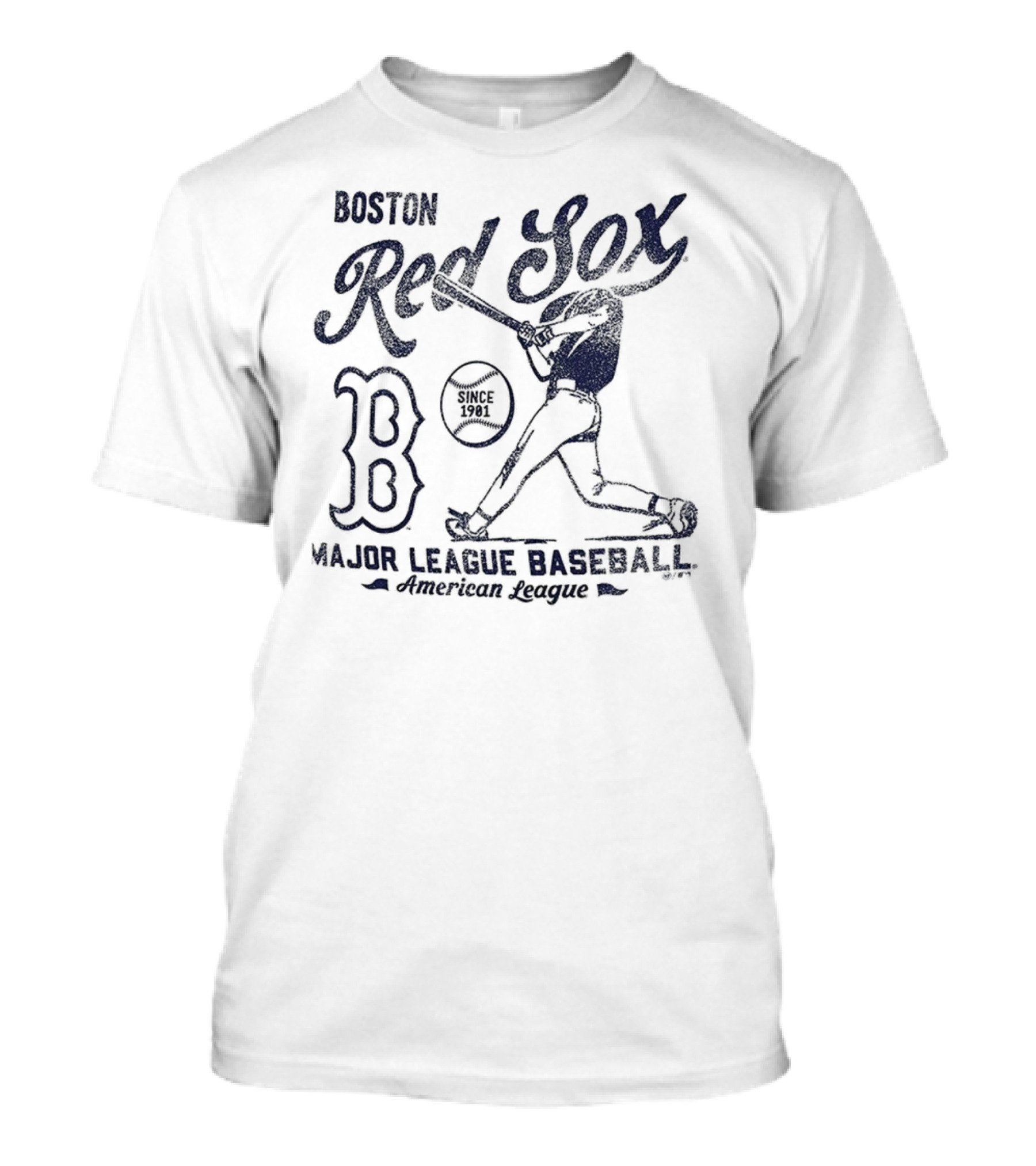 Boston Red Sox Major League Baseball Since 1901 Batter Foundation T-Shirt