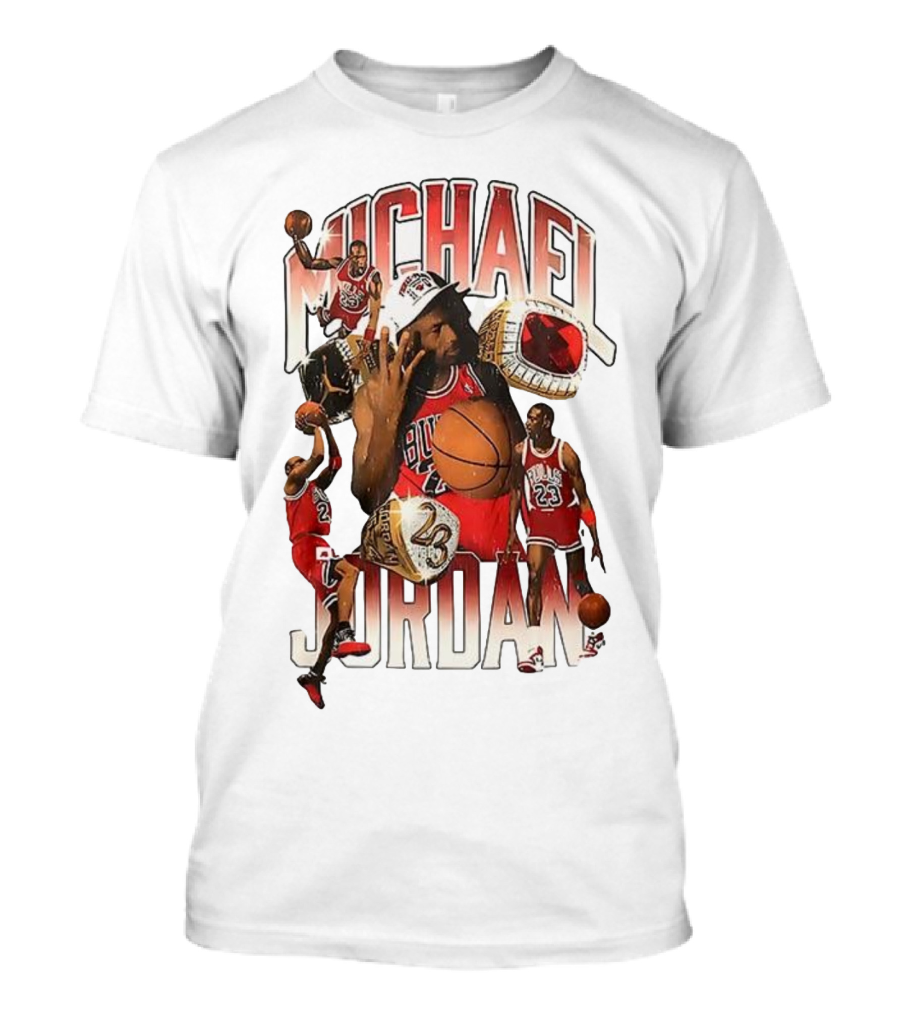 Michael Jordan NBA Bulls Champion Iconic Moments T-Shirt