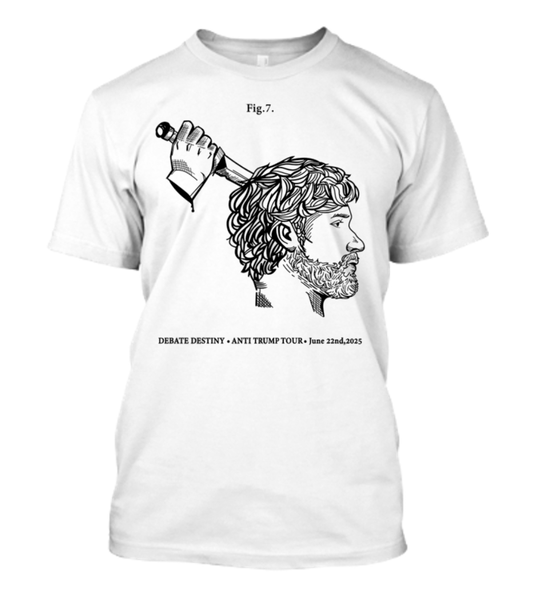 Debate Destiny Badge White Circle Event T-Shirt