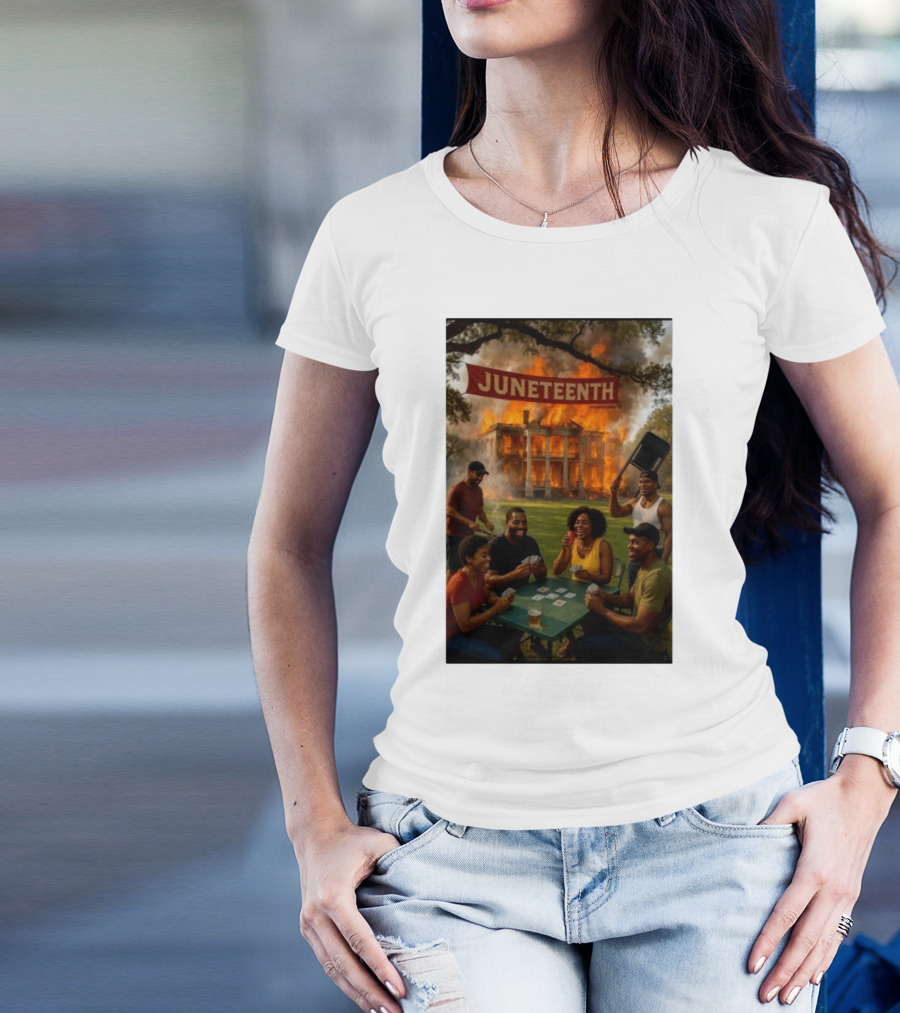 Juneteenth La Plantation Fire Historic Juneteenth Celebration T-Shirt