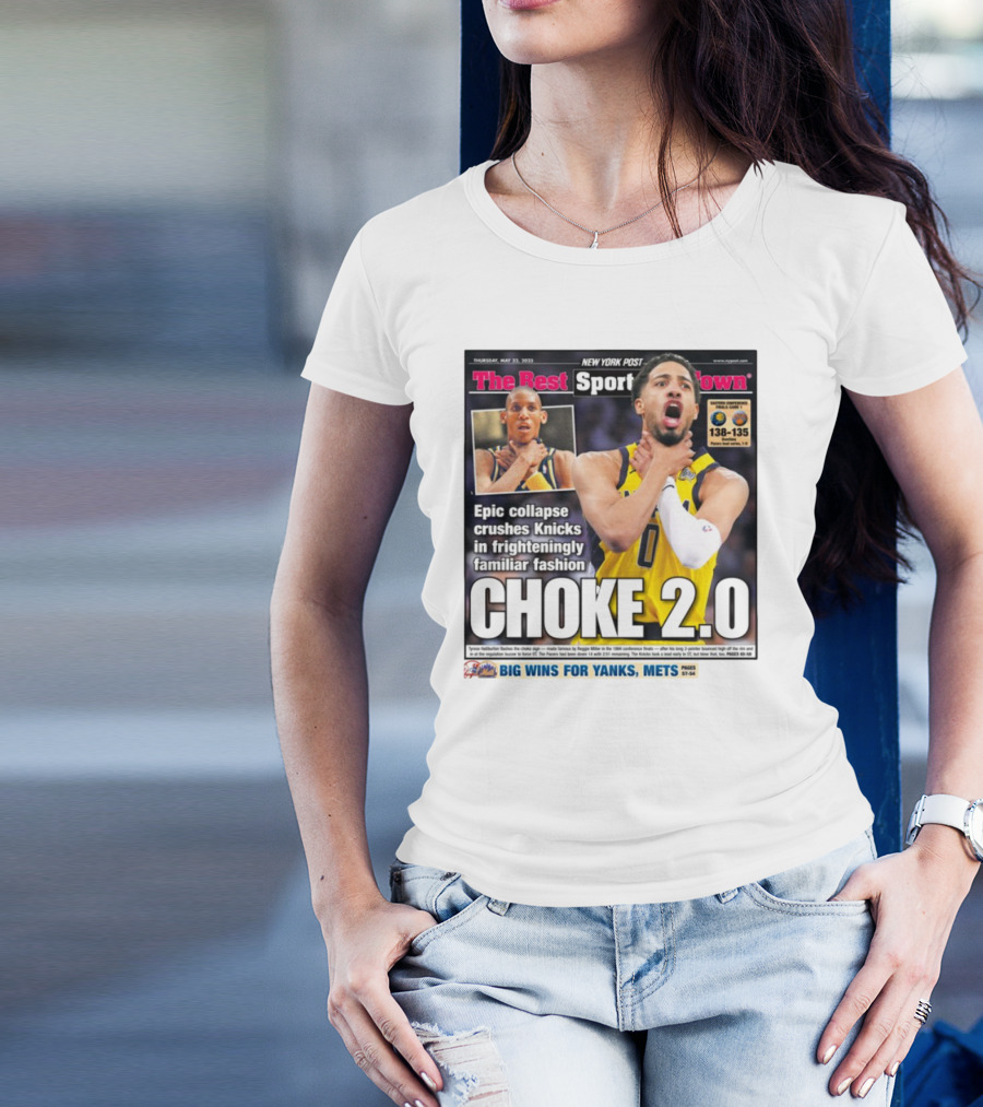 New York Post Epic Collapse Choke 2.0 Knicks Frighteningly Familiar Fashion T-Shirt