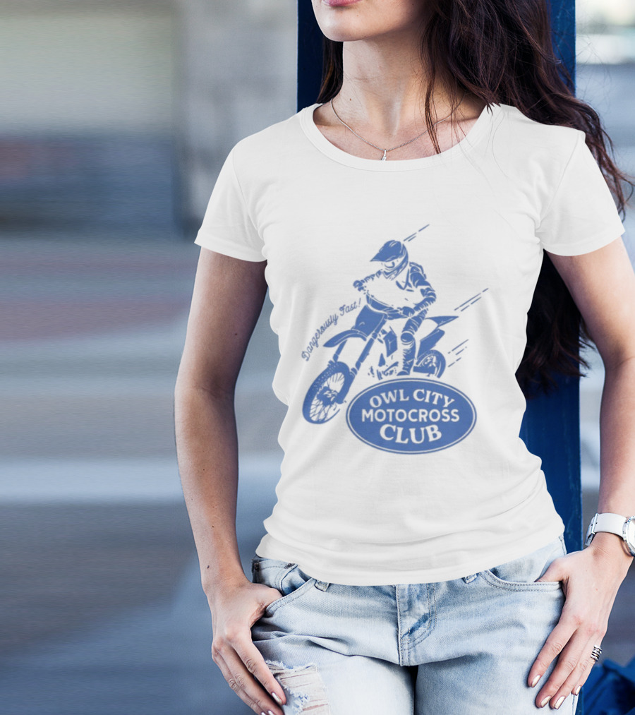 Owl City Motocross Club Dirt Bike Racer Adventure T-Shirt