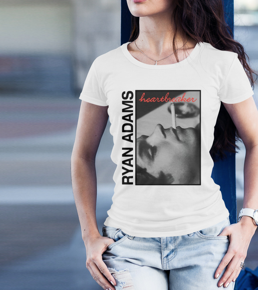 Ryan Adams Heartbreaker Anniversary Cigarette Portrait T-Shirt