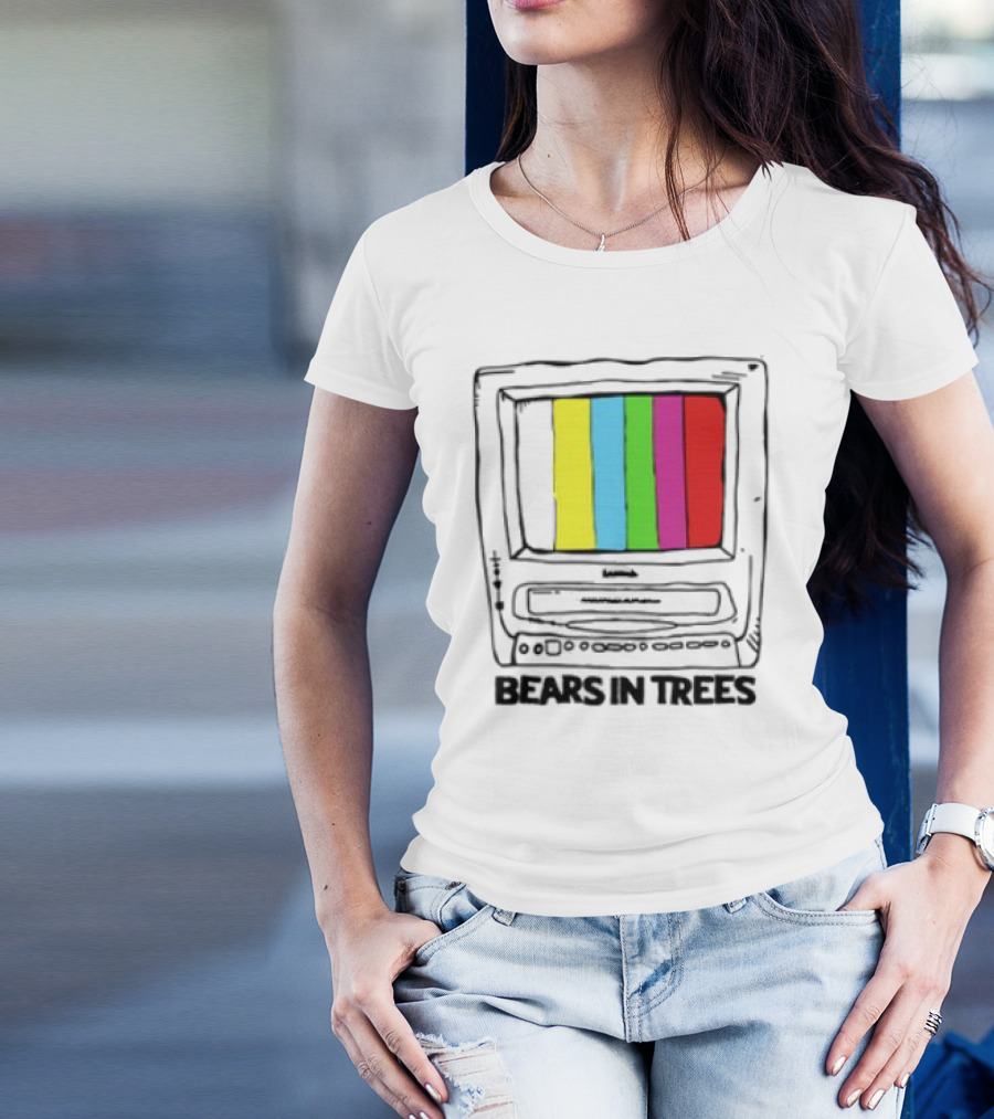 Bearsintrees TV Colorful Retro Bars Aesthetic T-Shirt