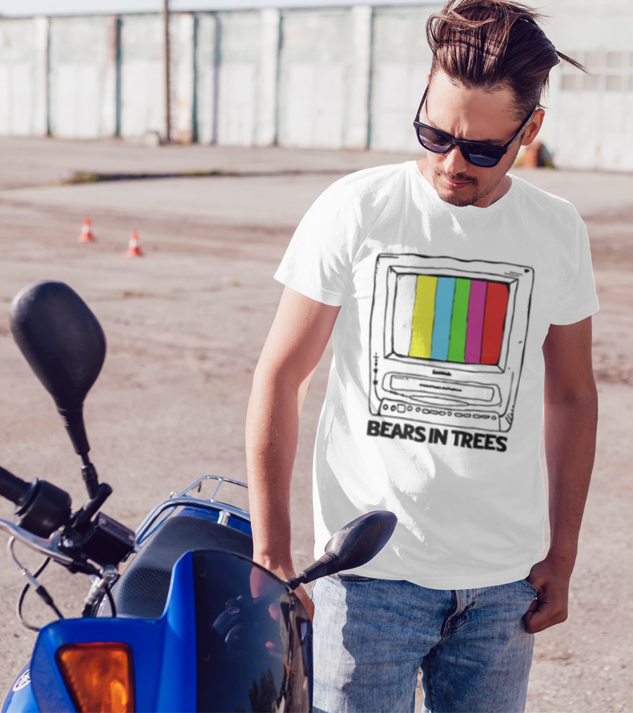 Bearsintrees TV Colorful Retro Bars Aesthetic T-Shirt