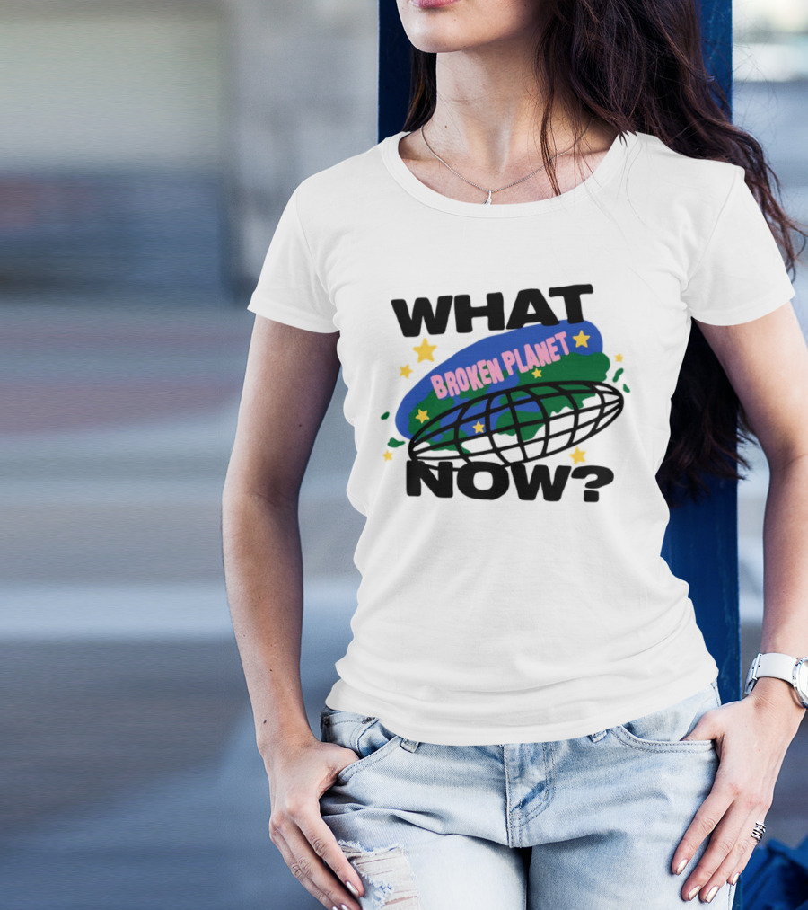 Broken Planet What Now Stars Globe T-Shirt