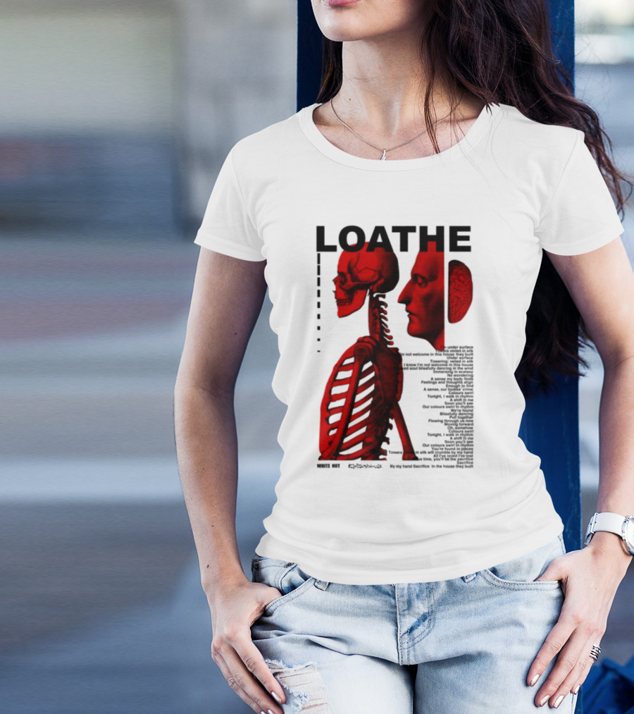 Loathe Anatomy Skull And Brain Illustration T-Shirt