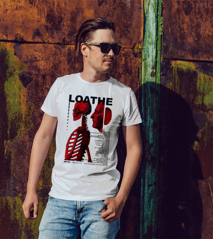 Loathe Anatomy Skull And Brain Illustration T-Shirt
