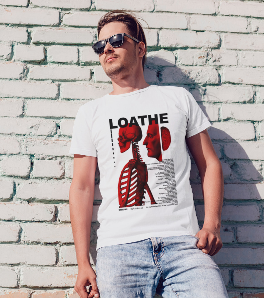 Loathe Anatomy Skull And Brain Illustration T-Shirt