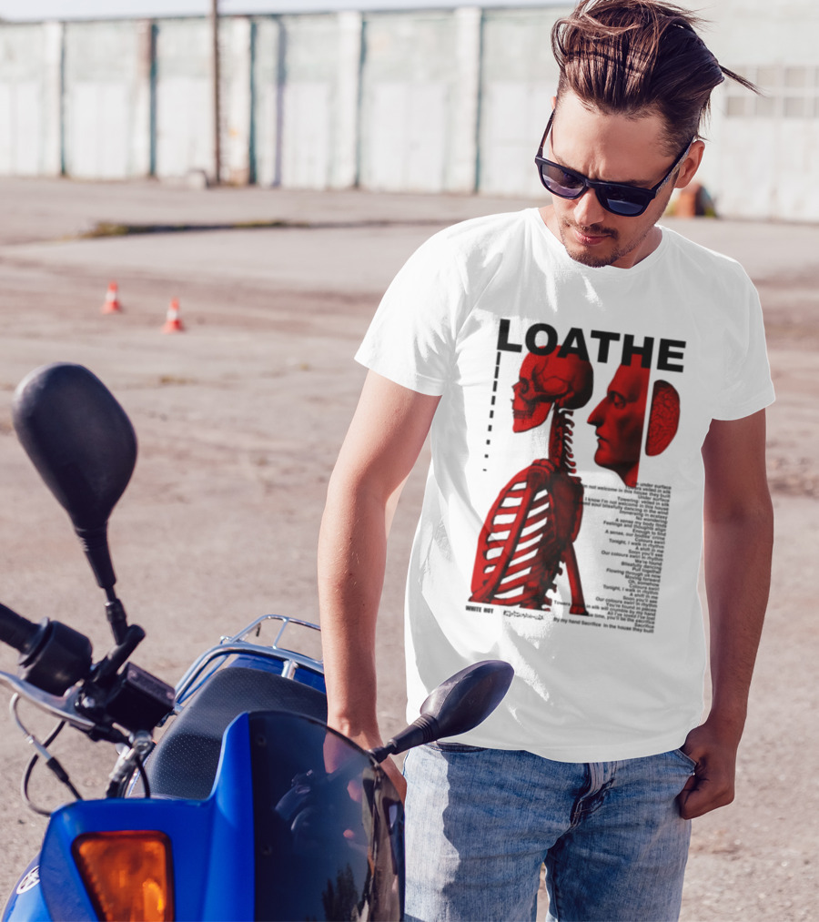 Loathe Anatomy Skull And Brain Illustration T-Shirt