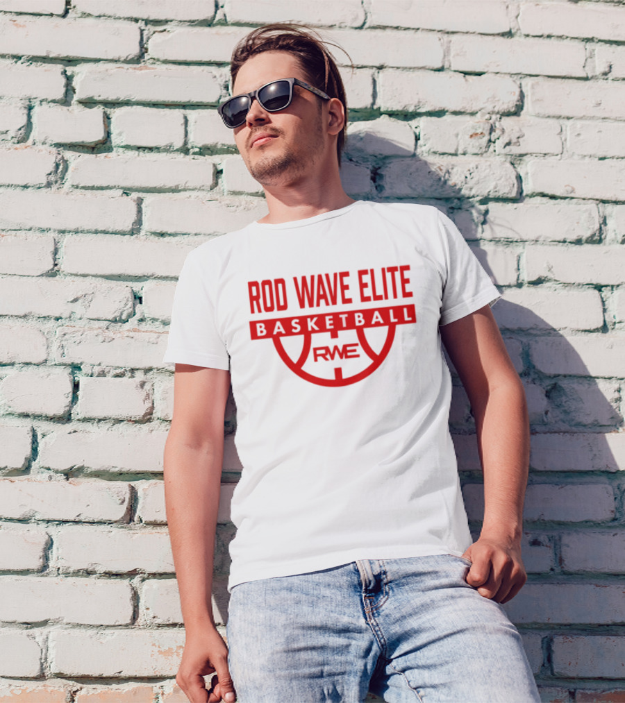 Rod Wave Elite Basketball RWE Performance White T-Shirt