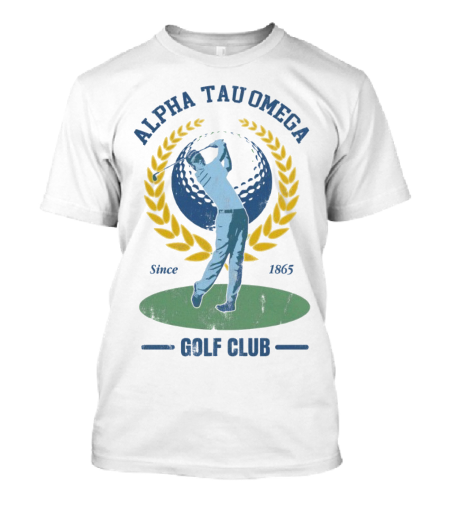 Alpha Tau Omega Golf Club Vintage Design Since 1865 T-Shirt