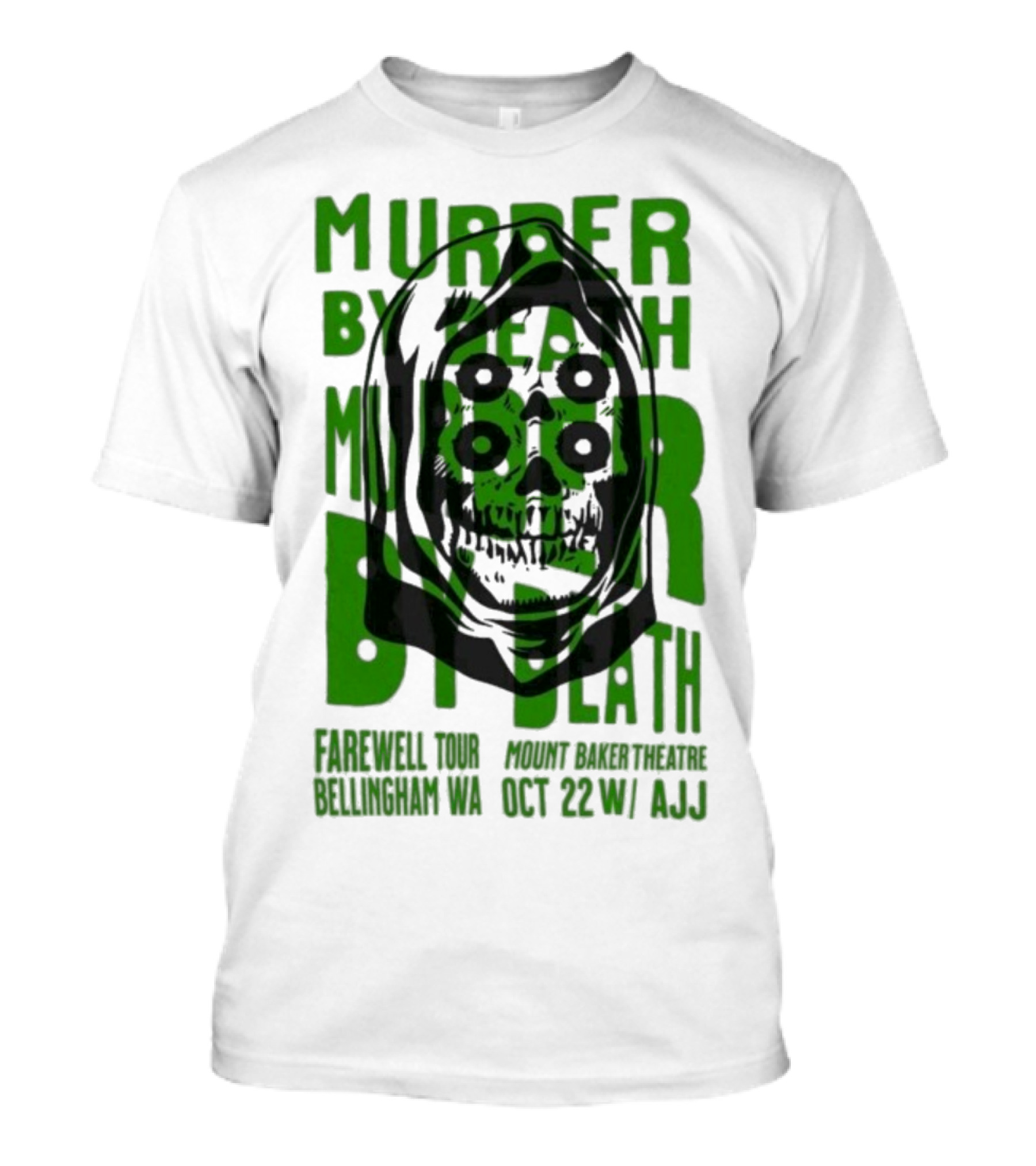 Murder By Death Farewell Tour Bellingham WA Oct 22 With AJJ 20th Anniversary T-Shirt