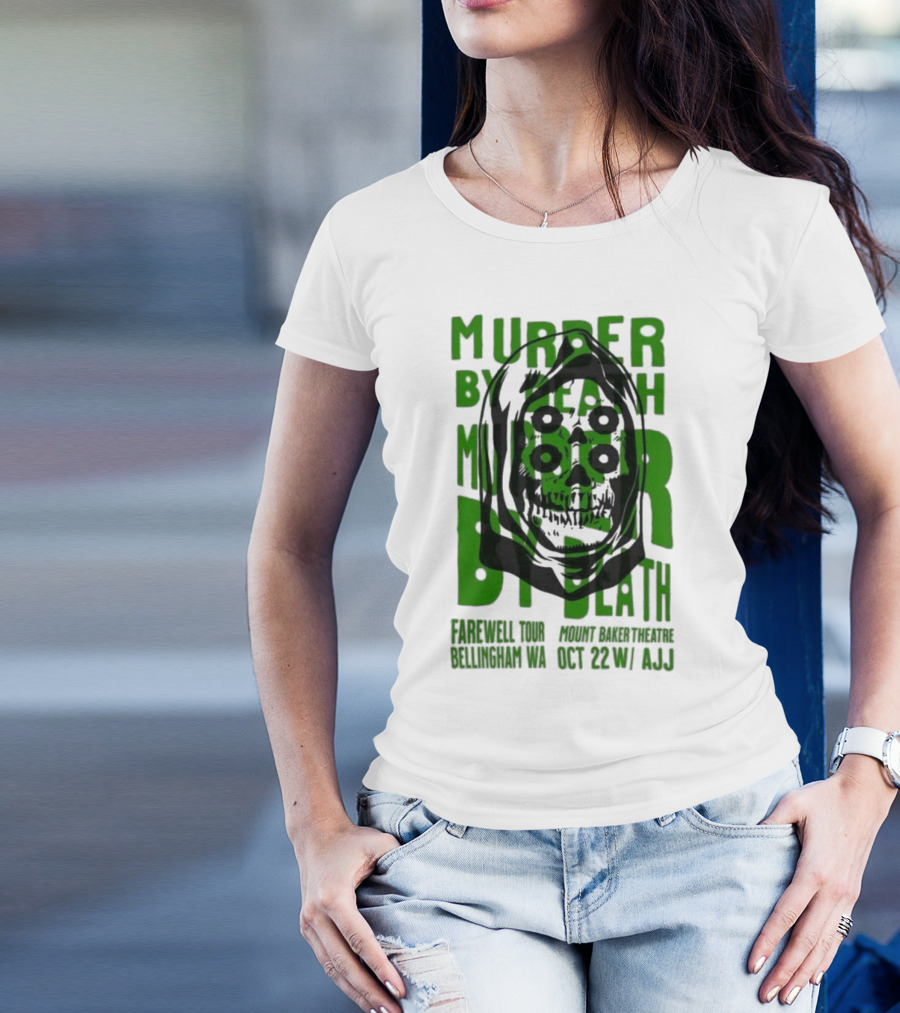 Murder By Death Farewell Tour Bellingham WA Oct 22 With AJJ 20th Anniversary T-Shirt