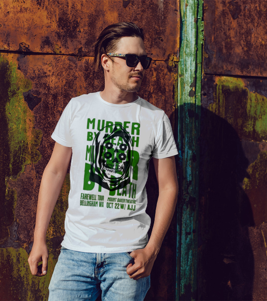 Murder By Death Farewell Tour Bellingham WA Oct 22 With AJJ 20th Anniversary T-Shirt