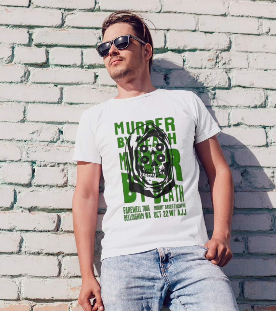 Murder By Death Farewell Tour Bellingham WA Oct 22 With AJJ 20th Anniversary T-Shirt