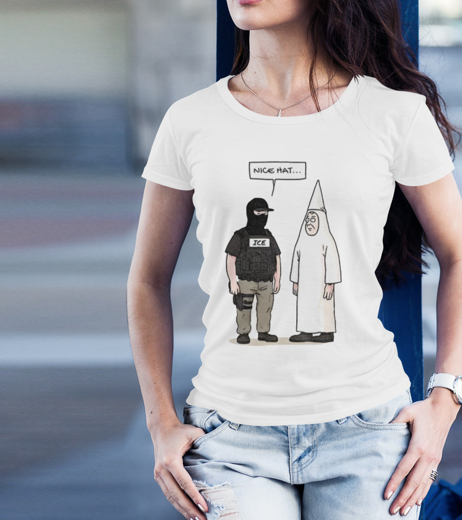 Subtle Fuck Trump Fuck ICE Nice Hat T-Shirt