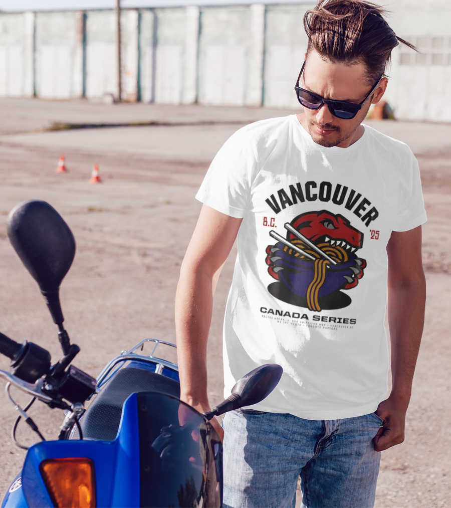 Vancouver BC 2025 Toronto Raptors Noodles Series T-Shirt