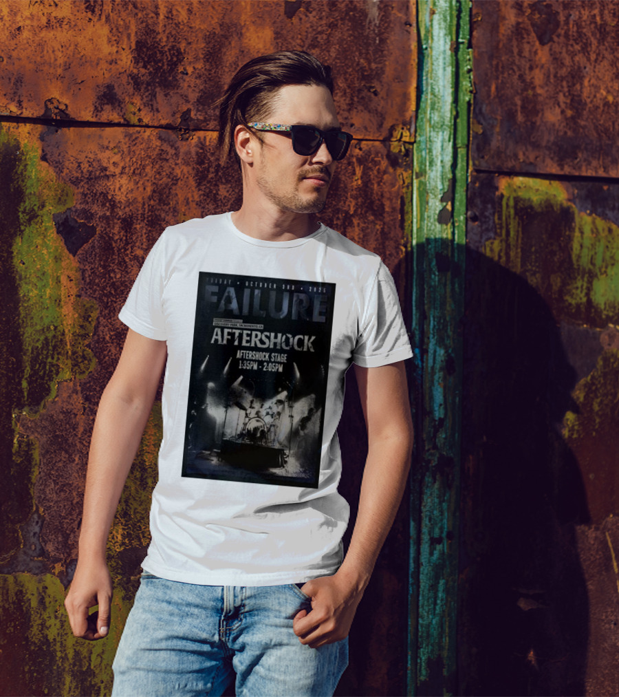 FAILURE Aftershock Discovery Park Sacramento October 3rd 2025 Tour T-Shirt