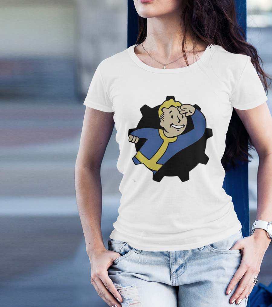 Fallout Vault Boy Lookout Iconic Pose T-Shirt