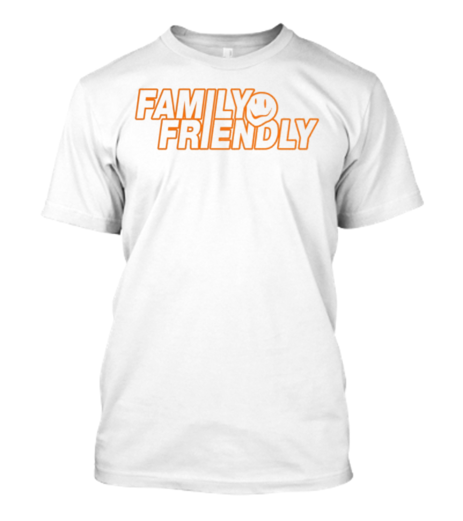 FAMILY FRIENDLY Smiley Face Retro Style T-Shirt
