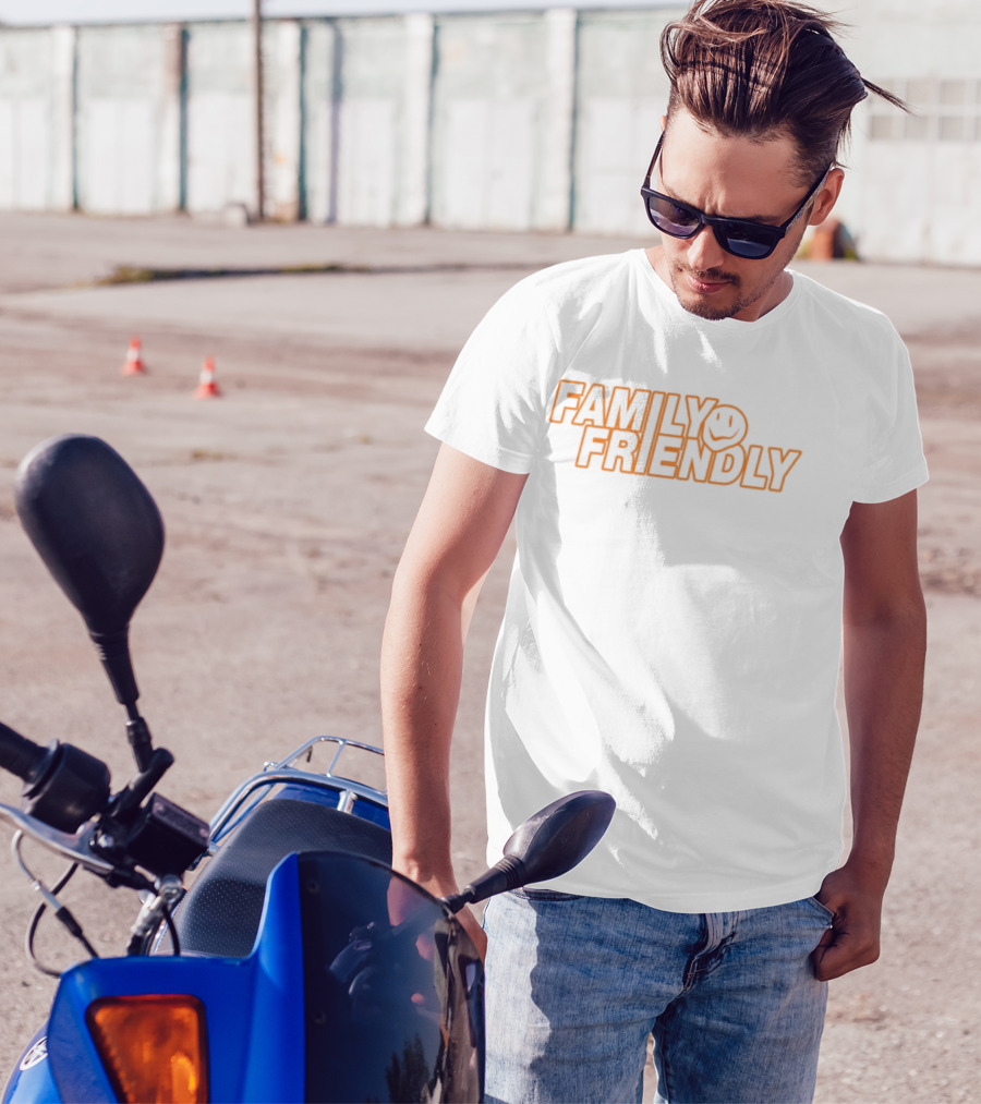 FAMILY FRIENDLY Smiley Face Retro Style T-Shirt