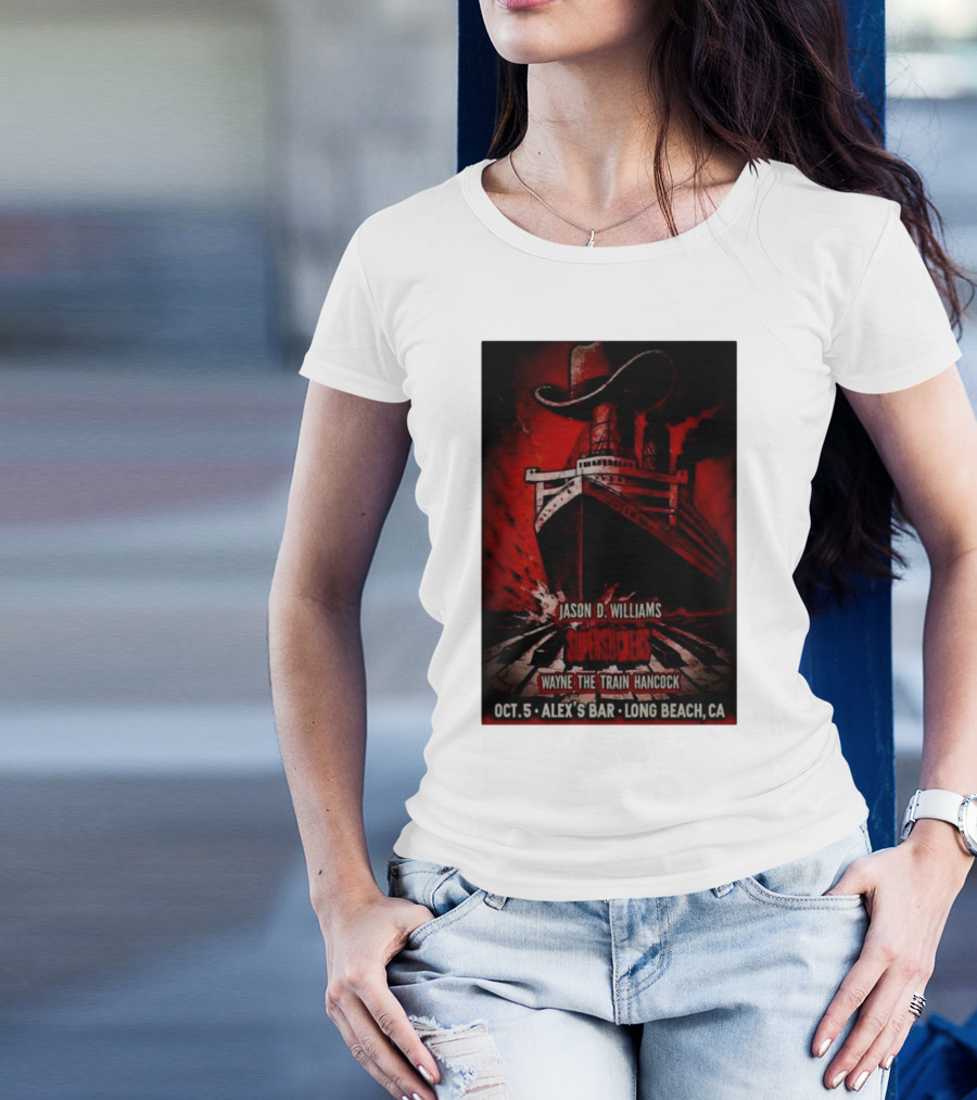 Jason D Williams Supersuckers Wayne Hancock Oct 5 Alex’s Bar Long Beach CA T-Shirt