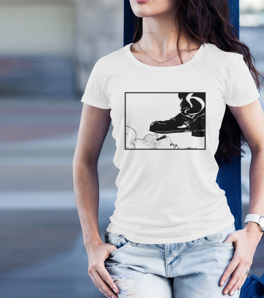 Gay Leather Boot LGBTQ Boseck Bondage Pride T-Shirt