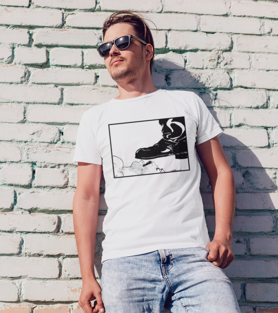 Gay Leather Boot LGBTQ Boseck Bondage Pride T-Shirt