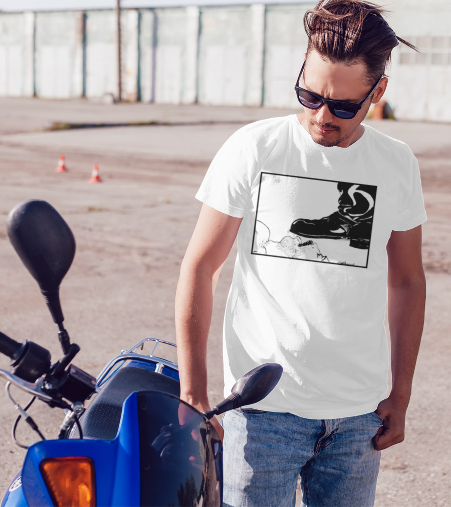 Gay Leather Boot LGBTQ Boseck Bondage Pride T-Shirt