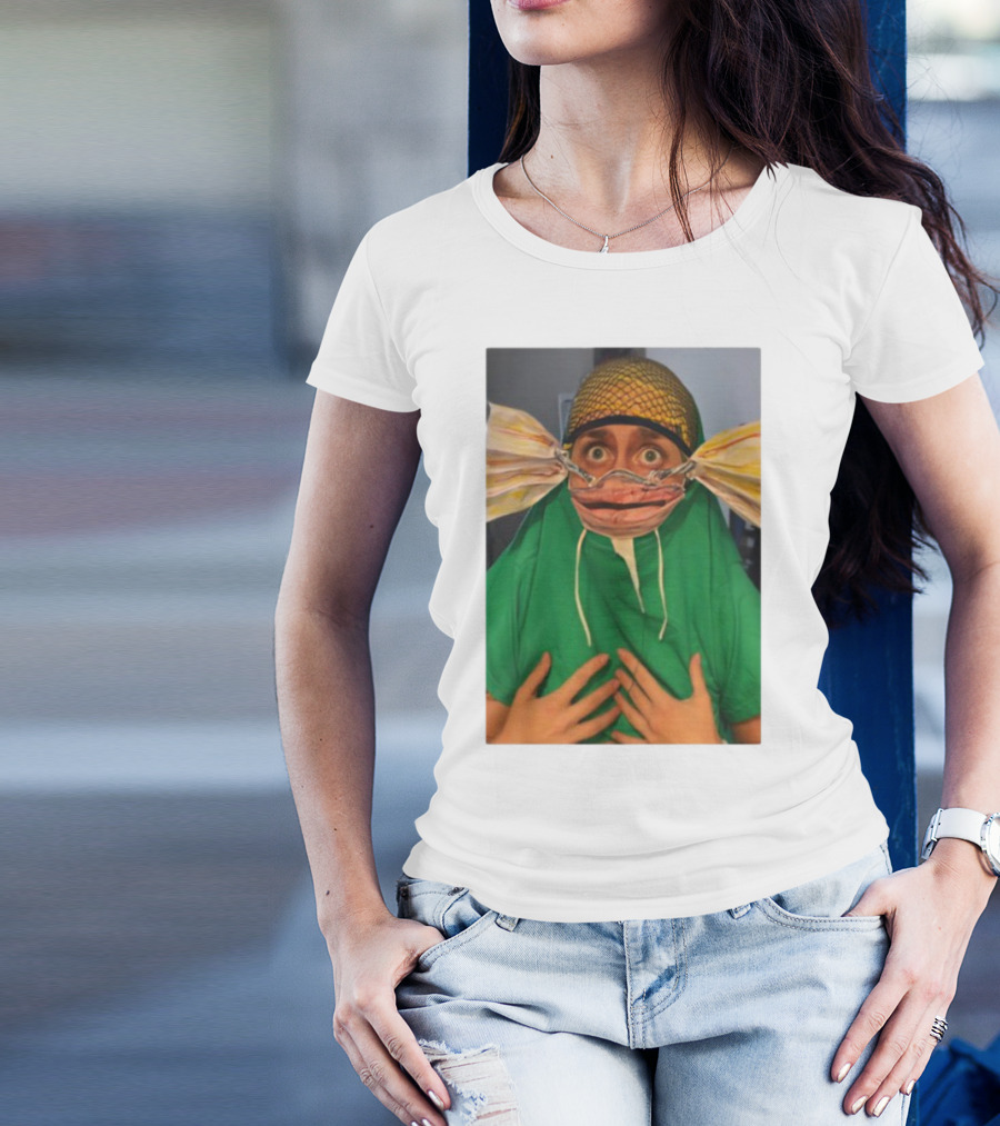 Homesweethome Catfish Mask Costume Creative Look T-Shirt