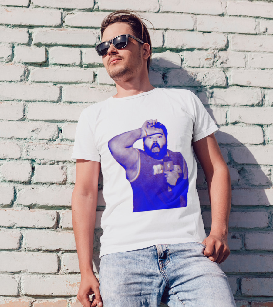 Karltowns Wearing Jason Dantona NYC Basketball Theme Blue Tone T-Shirt