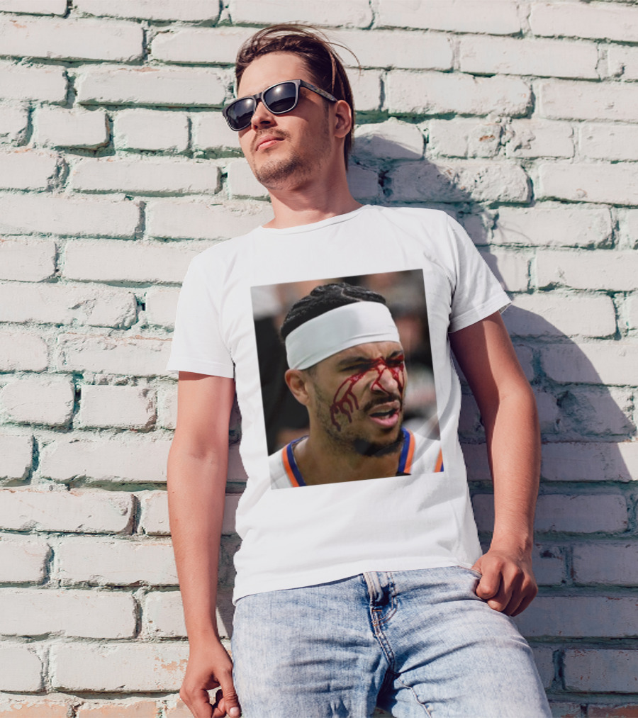 Limited Edition Josh Hart New York Knicks Elbowed Face Moment T-Shirt