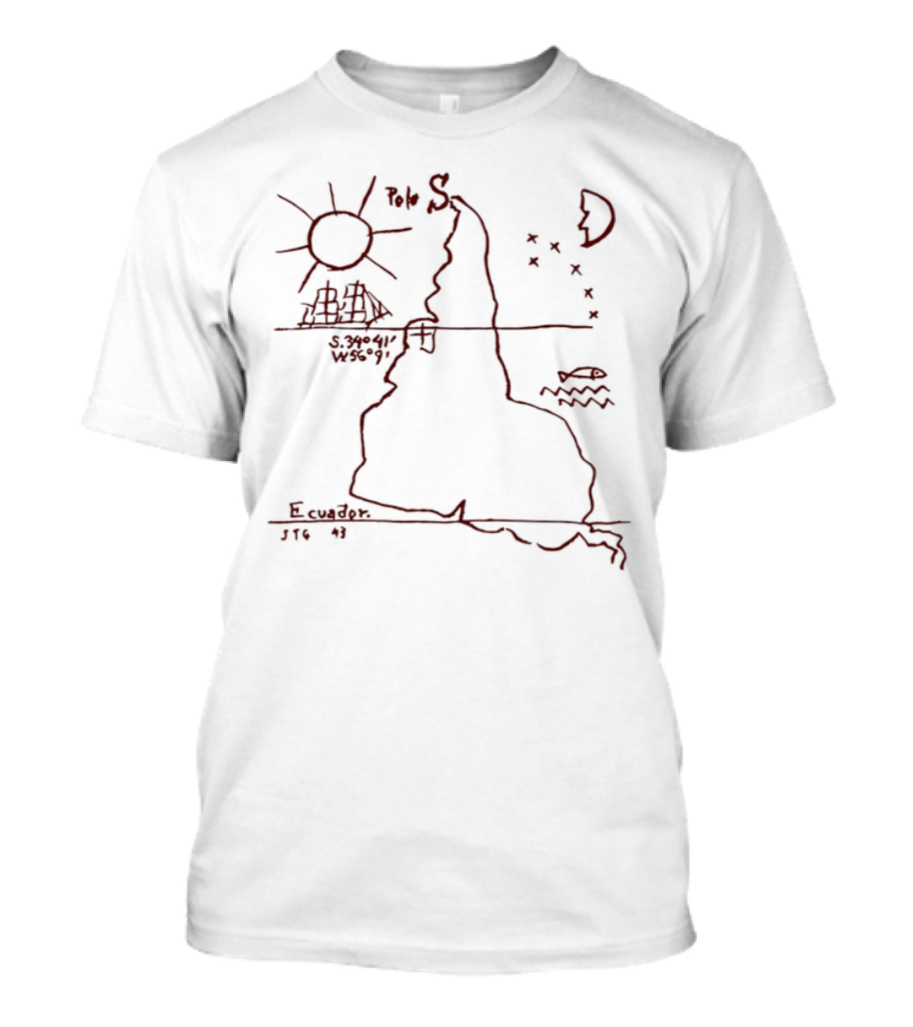 Winona Forever Gracias A Dios Nasci Na América Latina Map Outline Sun Moon T-Shirt