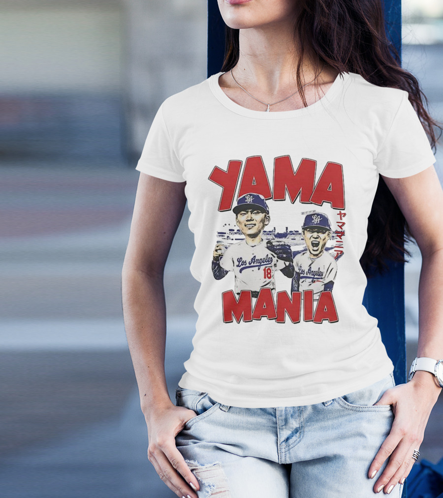 Yama Mania Los Angeles Dodgers Baseball Player 18 T-Shirt
