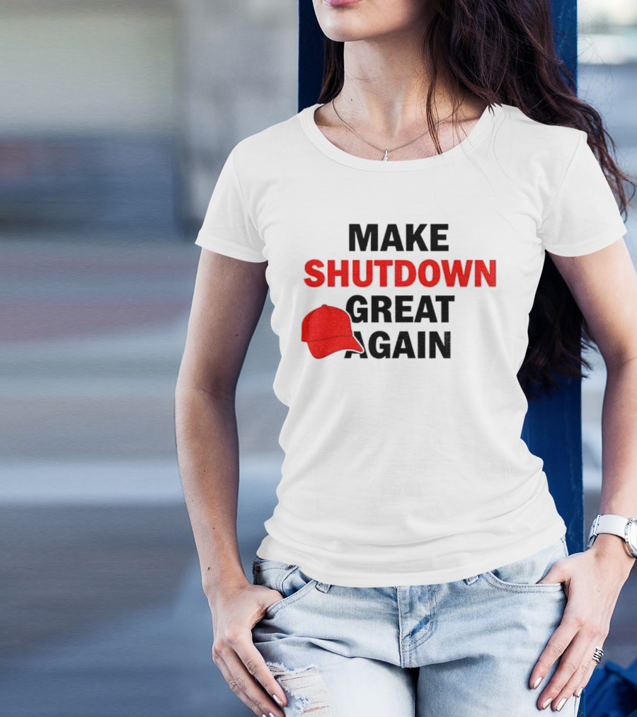 MAGA Make Shutdown Great Again Red Hat T-Shirt