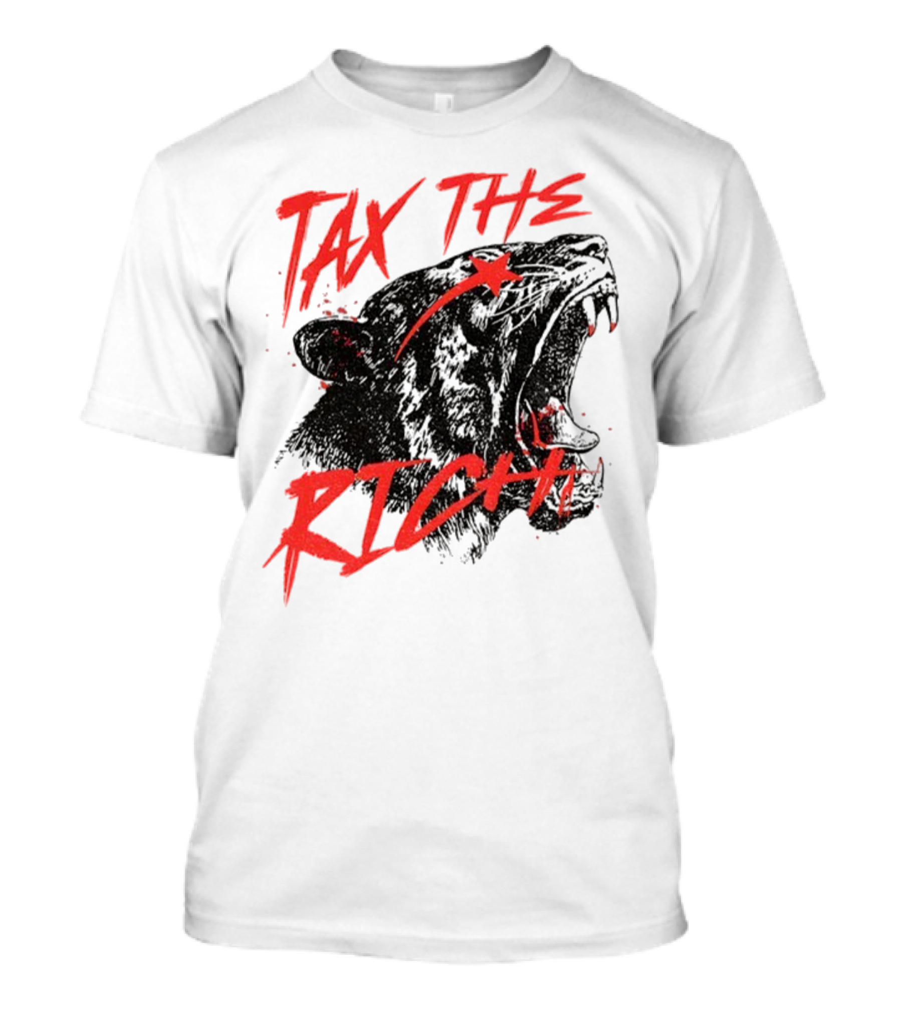 Tax The Rich Tiger Roar Anti Billionaire T-Shirt