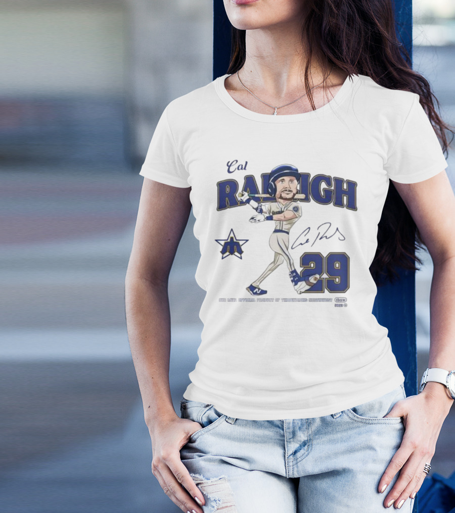 Cal Raleigh Seattle Mariners MVP Throwbacks Northwest Signature 2025 29 T-Shirt