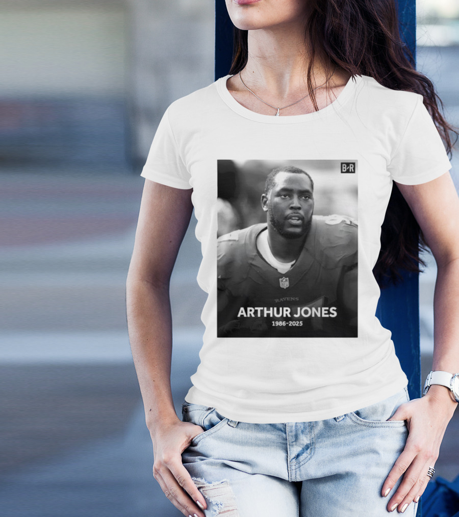 Arthur Jones Baltimore Ravens NFL Player Tribute 1986-2025 T-Shirt