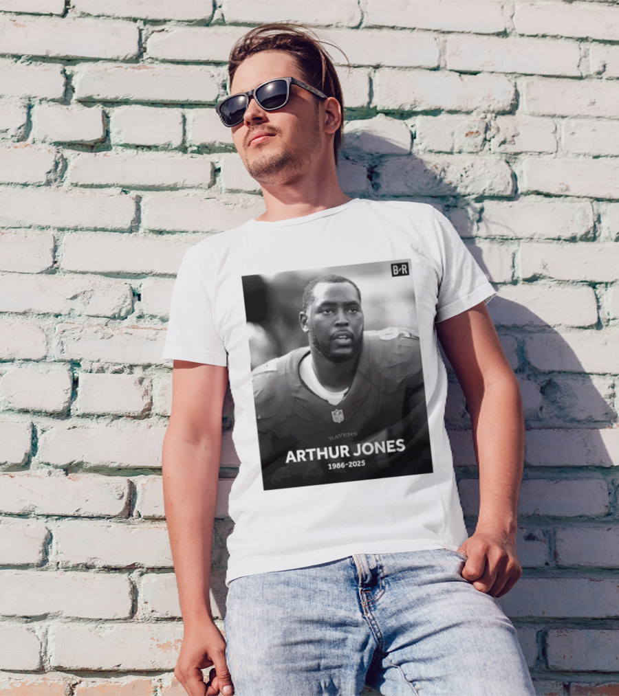 Arthur Jones Baltimore Ravens NFL Player Tribute 1986-2025 T-Shirt