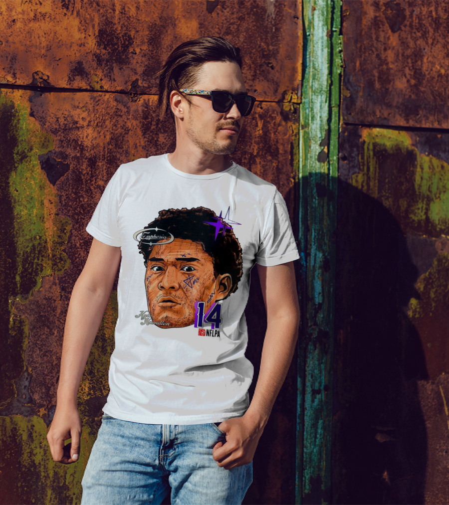 Kyle Hamilton Baltimore Ravens Euphoria Number 14 Ravens Star T-Shirt