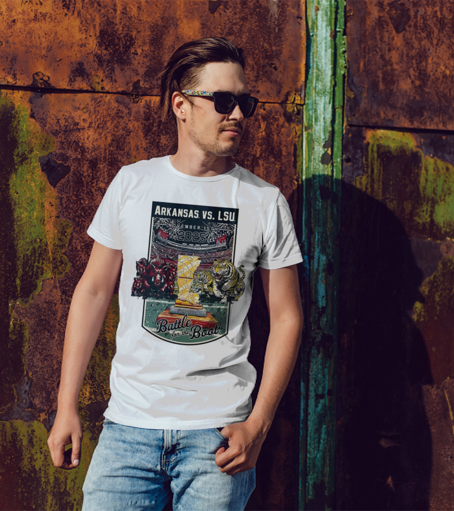 Arkansas Vs LSU November 15th 2025 Battle For The Boot T-Shirt