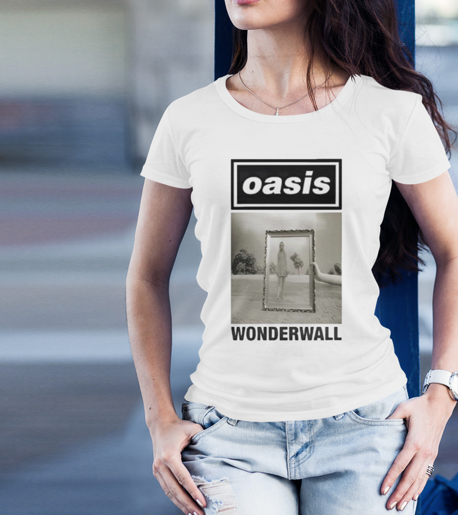 Oasis Wonderwall Single Oasisinet Visual T-Shirt