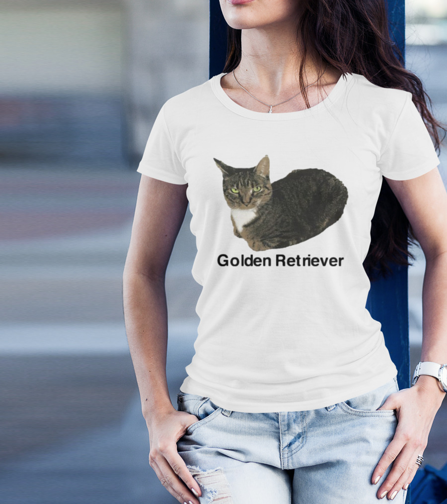 Henry Johnson Cat Humor Golden Retriever Caption T-Shirt