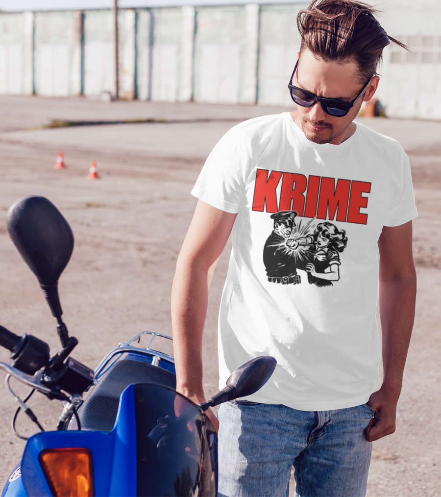 Krime ACAB Red Bold Text T-Shirt