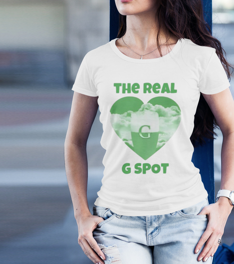 The Real G Spot Green Heart Cloud Pint T-Shirt